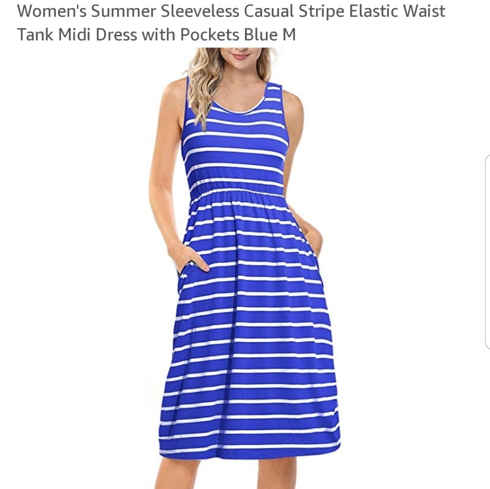 Seanrui Women's Striped Maxi Dress